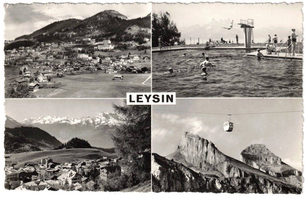 Cartoline postali: Leysin - 4 Bild AK – Usato da Binningen venduto da Mountainrider