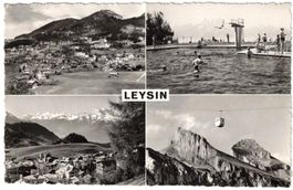 Leysin - 4 Bild AK