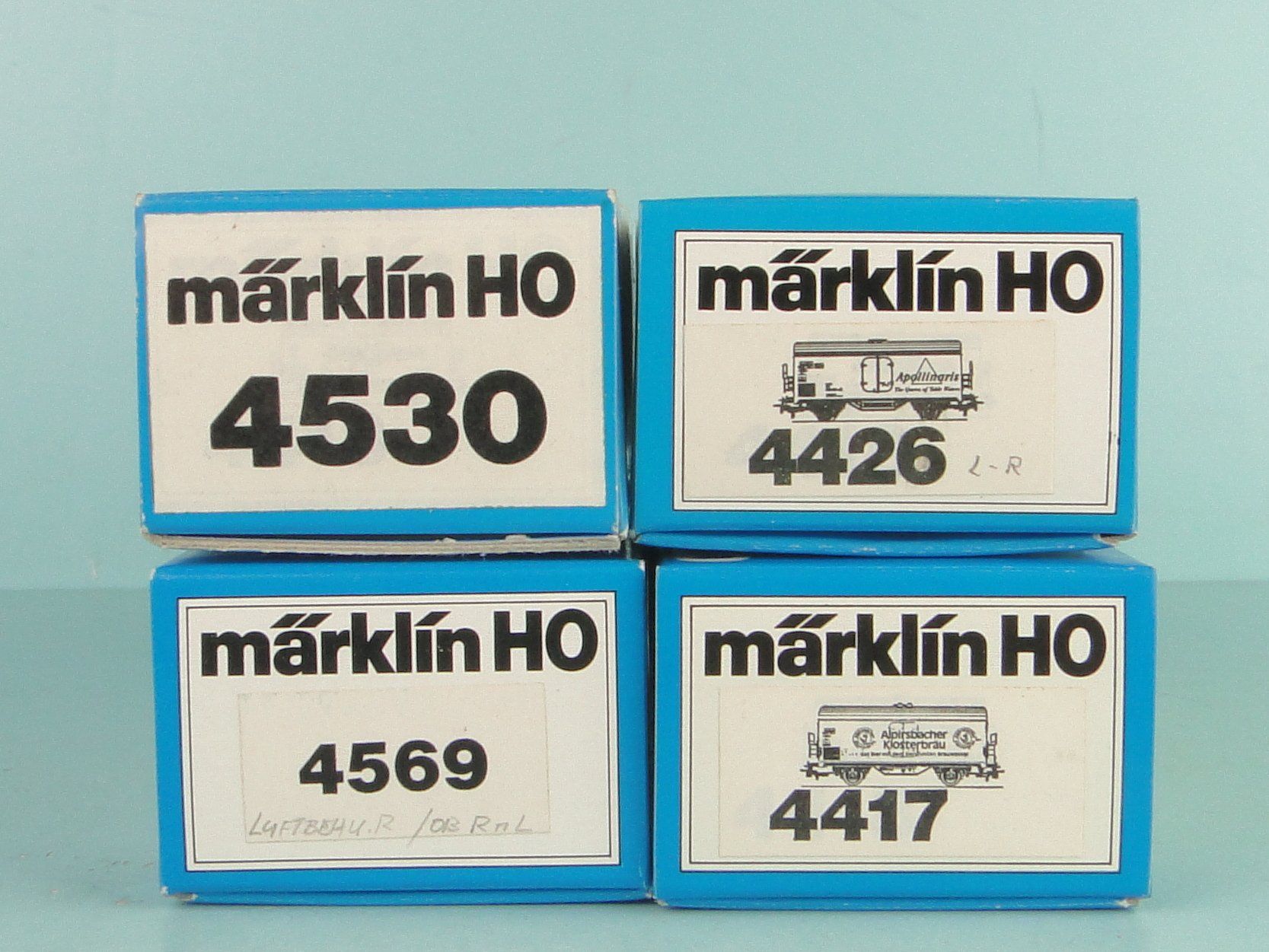 Märklin Modellini di ferrovie: Märklin 4 X div. Kühlwagen, NEU – Usato da Bülach venduto da cann11 1