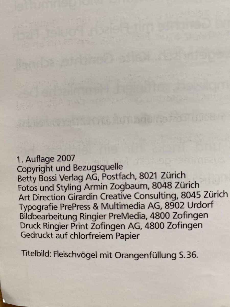 Libri: Gesund geniessen - Betty Bossi – Usato da Schwarzenburg venduto da Michellu 2