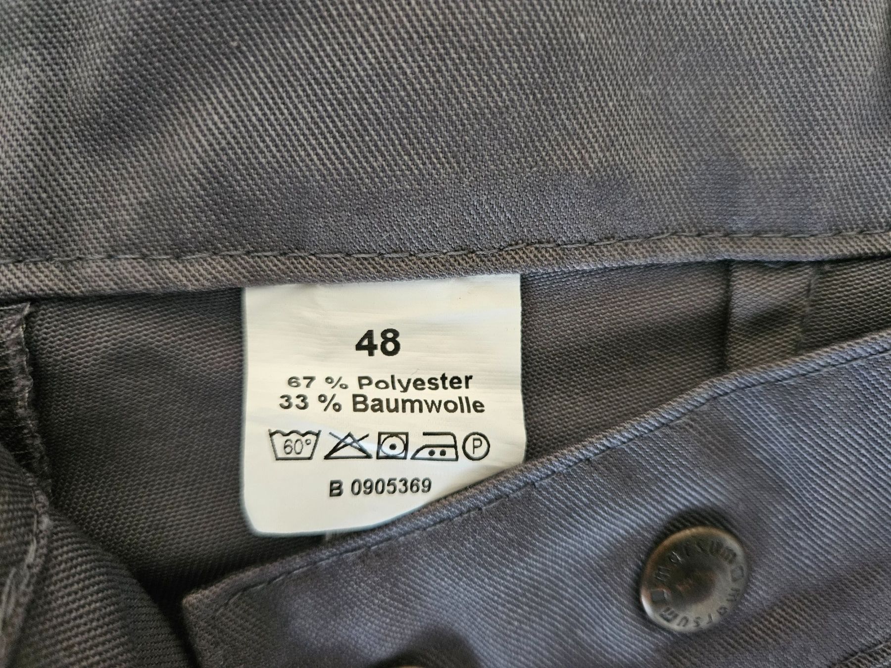 Pantaloni: Arbeitshose Gr. 48 /M grau Neuw. Marsum /Polyester-Baumwolle – Usato da Einsiedeln venduto da Salusa 2