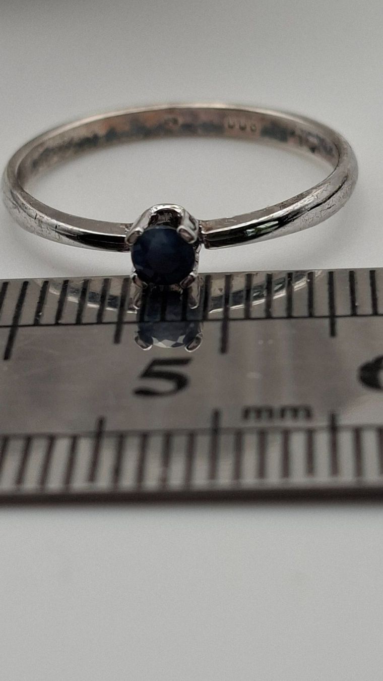 Anelli: Alter Silberring 800 mit blauem Halbedelstein – Usato da Kriens venduto da Wolly85 3