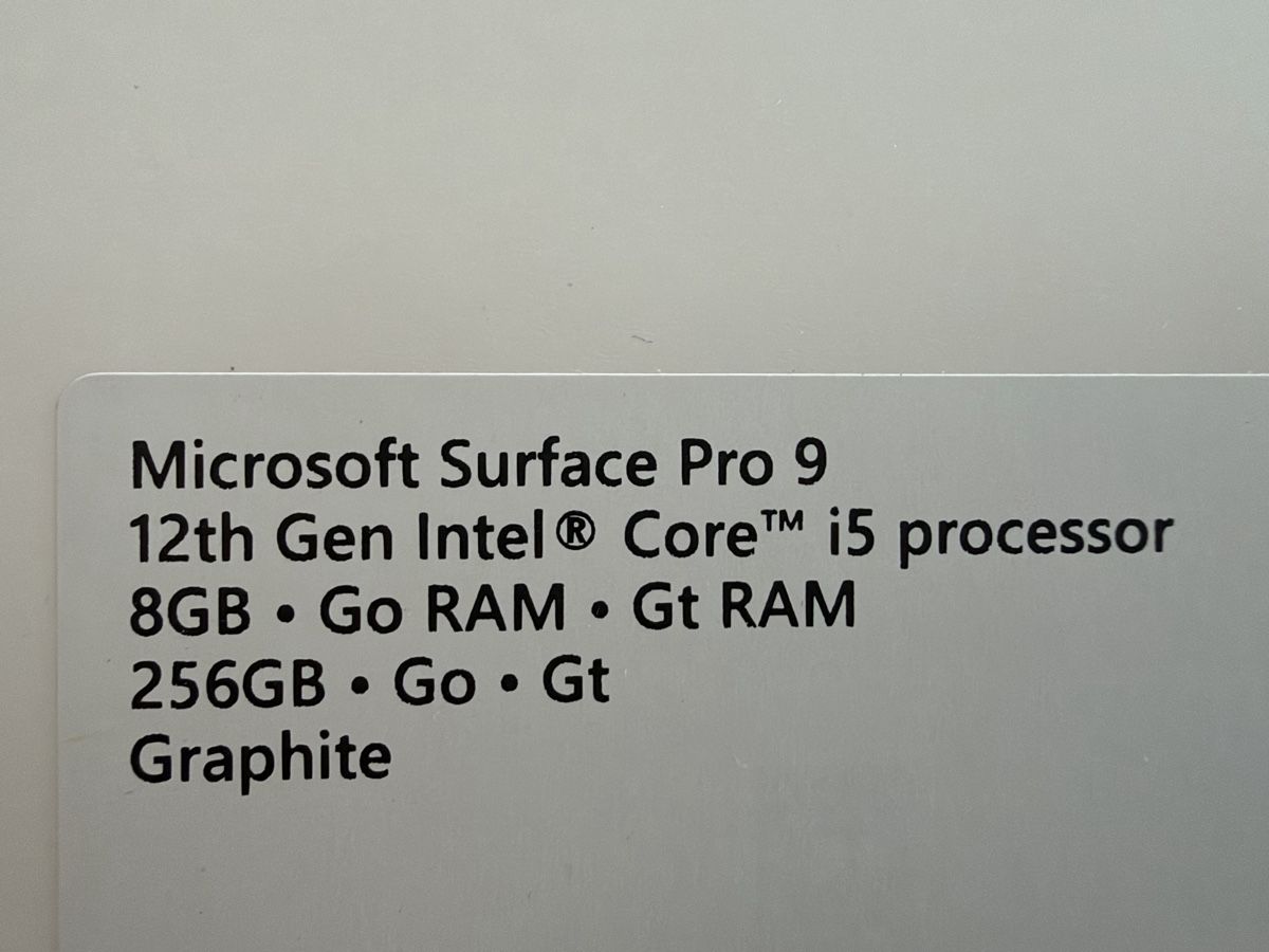 Microsoft Notebook: Microsoft Surface Pro 9 inkl. Signature Keyboard – Usato da Gossau SG venduto da ale_33 2