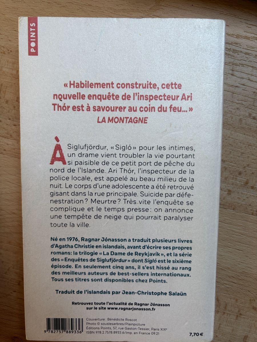 Libri: Lot de 4 romans policiers Ragnar Jonasson état correct – Usato da Crissier venduto da Nouchki76 4