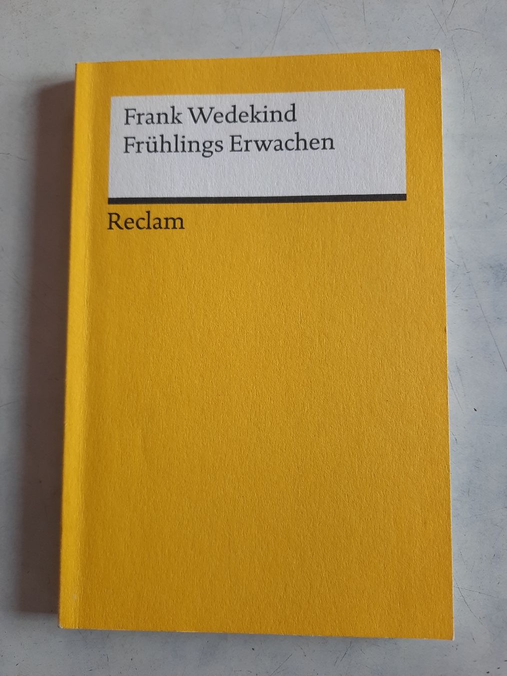 Bücher: Frank Wedekind, Frühlings Erwachen, Reclam – Gebraucht aus Nottwil von mar_jqm7