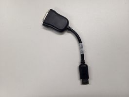 Displayport zu DVI-D Adapter, 20 cm lang, Schwarz