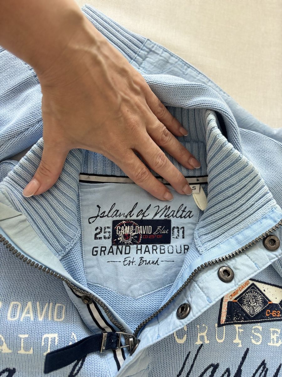 Camp David Maglioni & Felpe: Camp David Herren Pullover, hellblau, Grösse S, Top Zustand! – Nuovo (secondo la descrizione) da Bäretswil venduto da Viechel 2