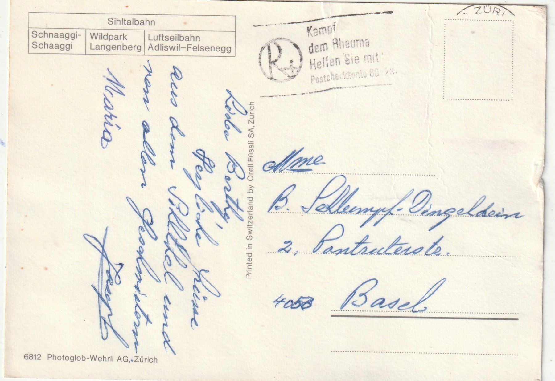 Cartoline postali: Sihltalbahn – Usato da Lumbrein venduto da made02 1