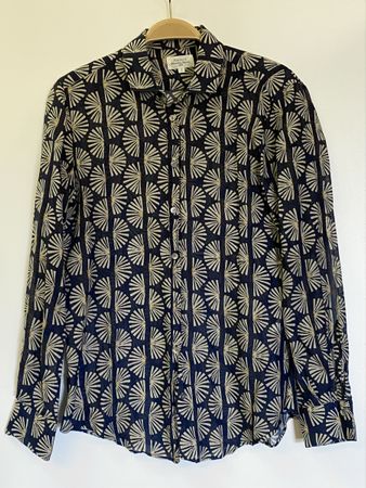 Hartford Bluse d‘Blau Seide/Cotton 36/38 neuw