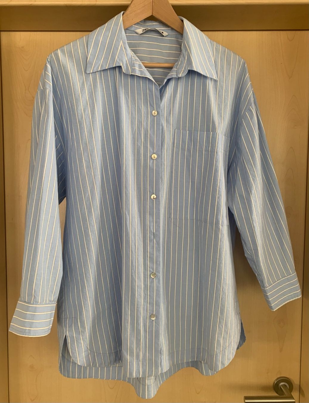 Zara Camicette: Damenbluse blau/weiss gestreift Gr.S – Nuovo (secondo la descrizione) da Azmoos venduto da Verwir64