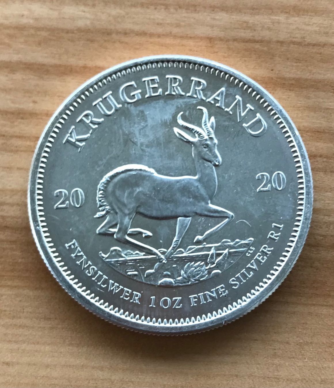 Alle Münzen: 1 Unze Silber Krügerrand 2020 – Gebraucht aus Roggliswil von