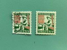 1927 Pro Juventute Pestalozzi - Gedenkmarken