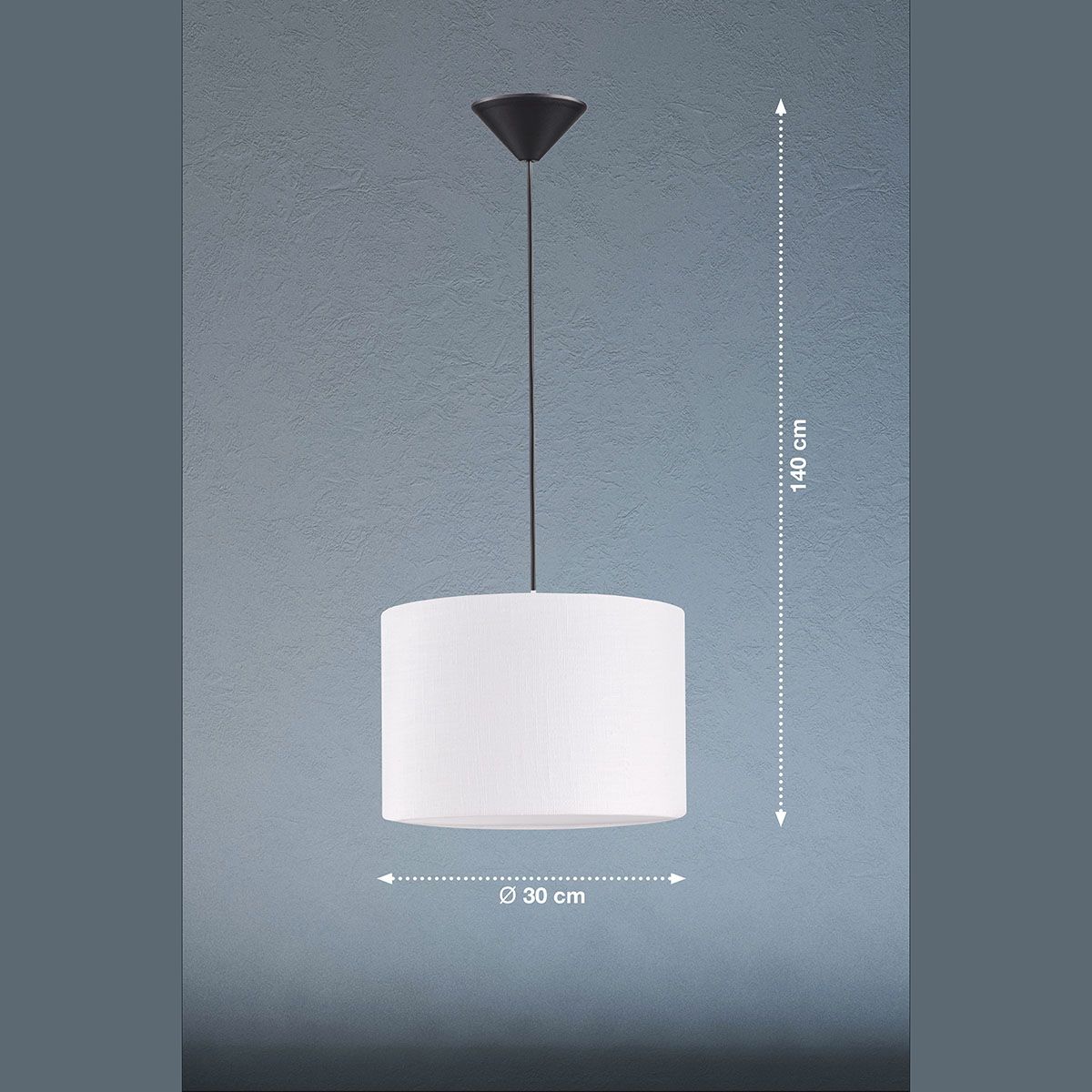 Lampadari & plafoniere: Pendelleuchte, Stoffschirm, 30 cm Ø – Nuovo (secondo la descrizione) da Kreuzlingen venduto da Smart-Light 2