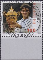 2007, Nr.1229 "Roger Federer" mit ET-Voll-Stempel + TAB.