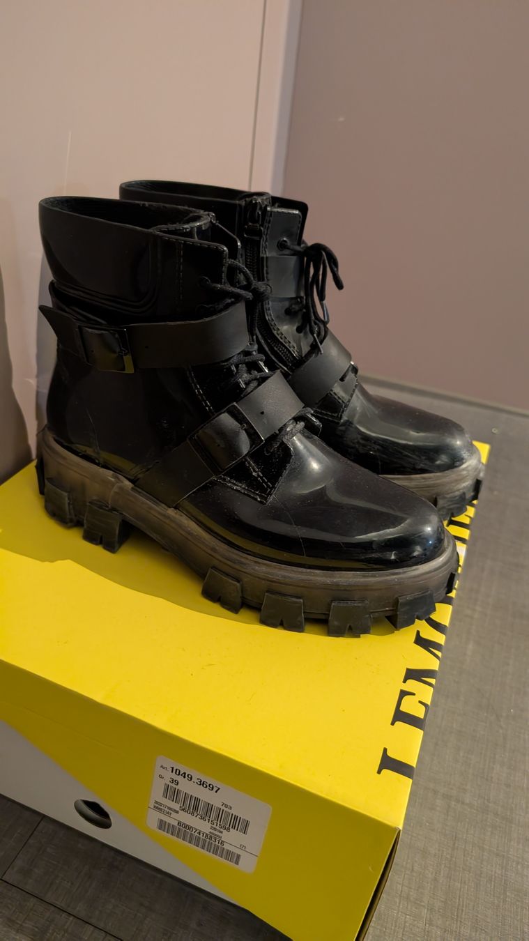 Damenschuhe: Lemon Jelly Zelma Black Rain Boots, Size 39 – Gebraucht aus Meyrin von att_mgj5 3