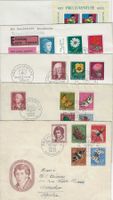 Pro Juventute FDC 1955/57/58/62/63