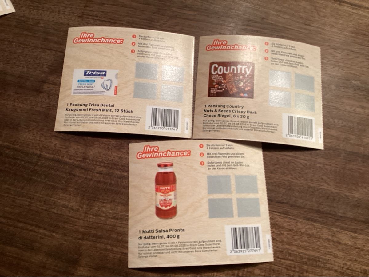 Bons: 7x Grill-Win Coop-Aktion – Neuf avec emballage d'origine à Brittnau par Butterfly1515 3