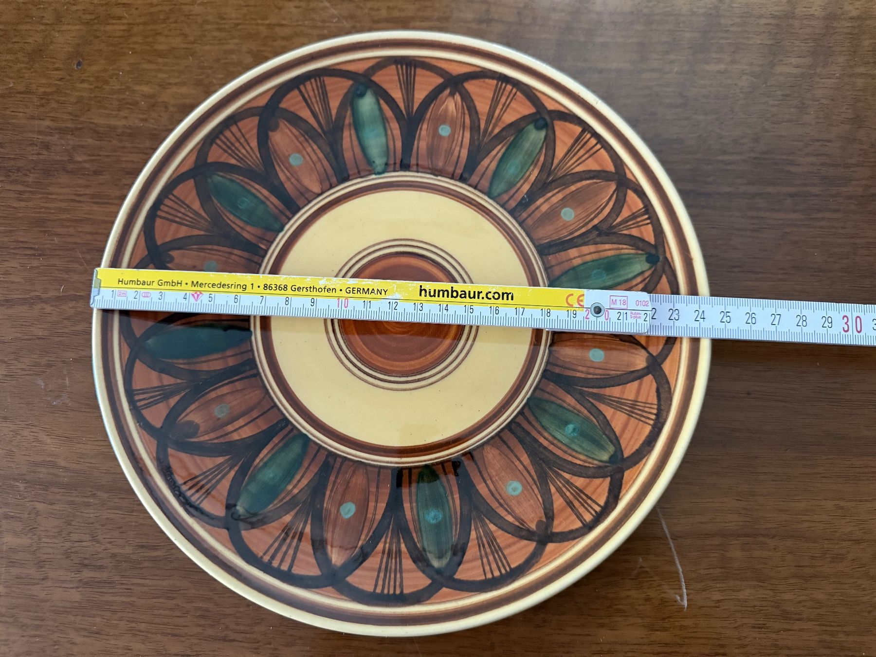 Teller: Dekorative Keramikteller handbemalt 24 cm Durchmesser gut... – Gebraucht aus Erstfeld von Mario_boe0 2