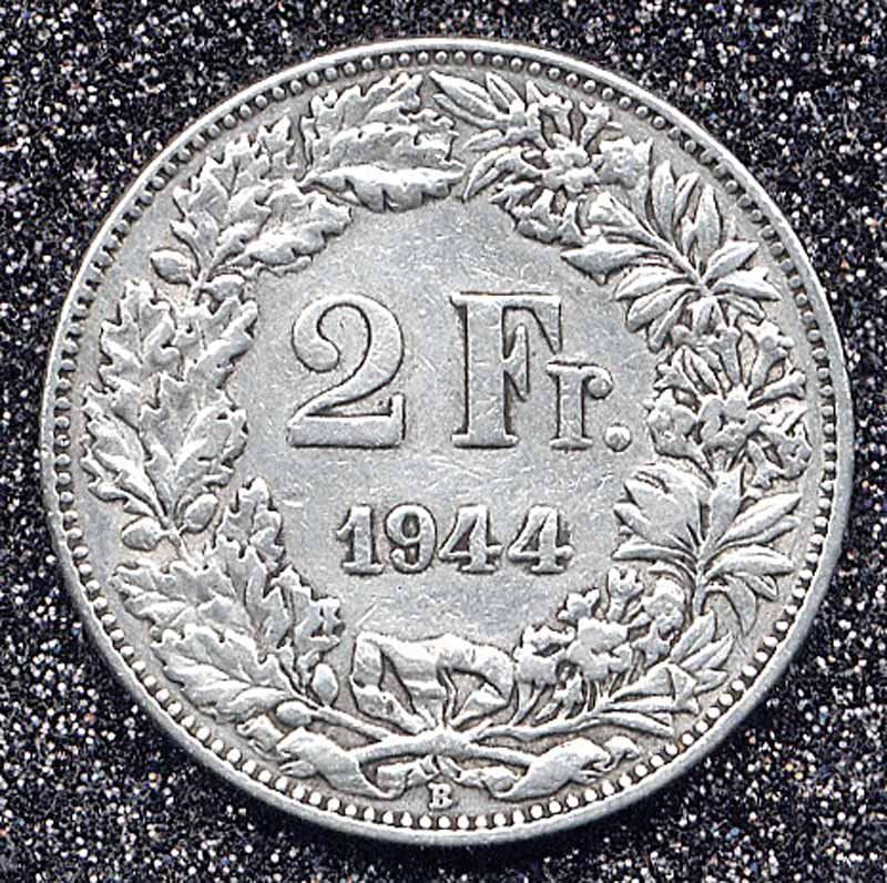Alle Münzen: Münze CH Silber "1944" – Gebraucht aus Zug von BAMBI51