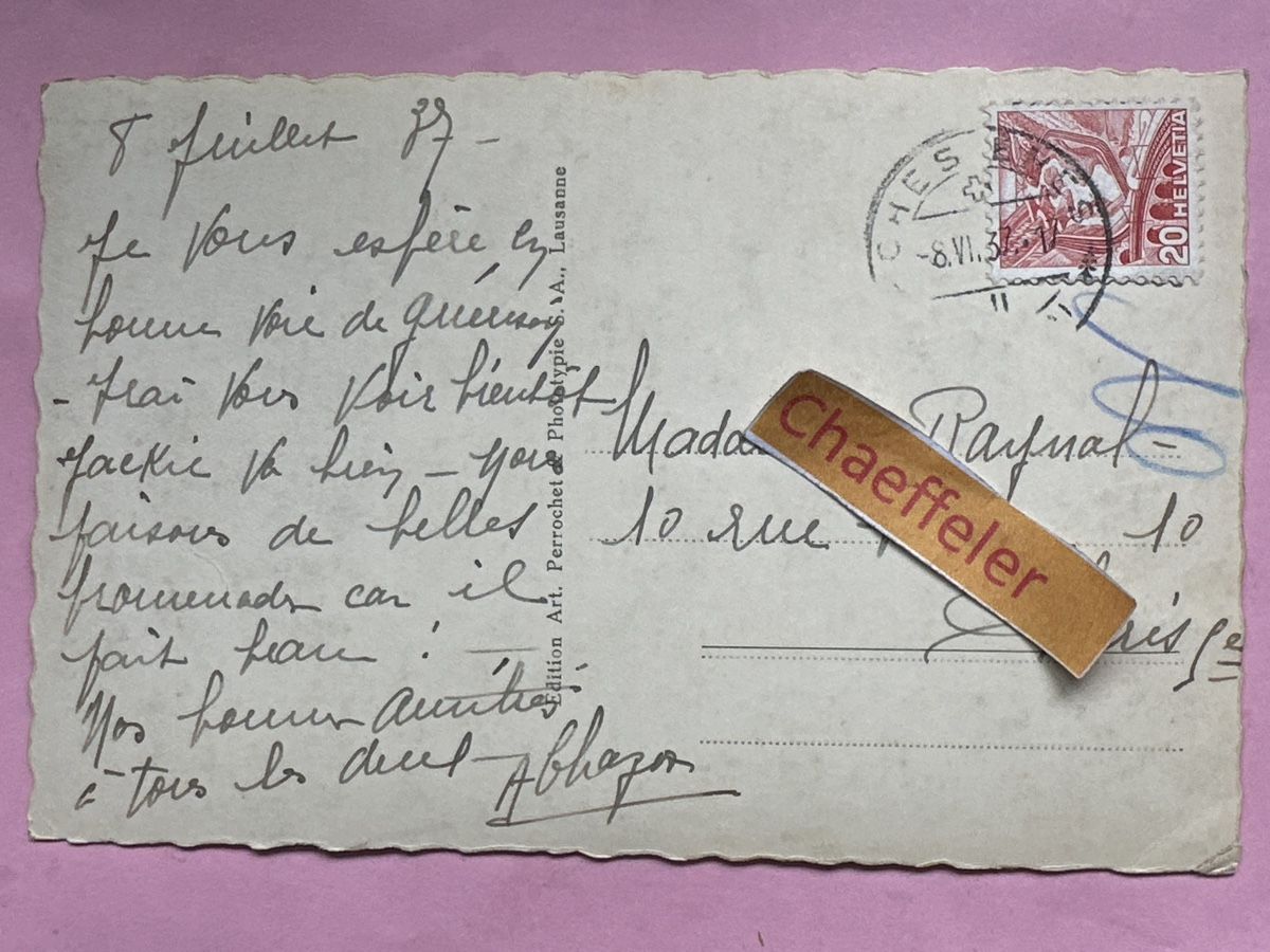 Cartoline postali: 1937 Chesiéres - Vue générale – Usato da Zürich venduto da Chaeffeler 1