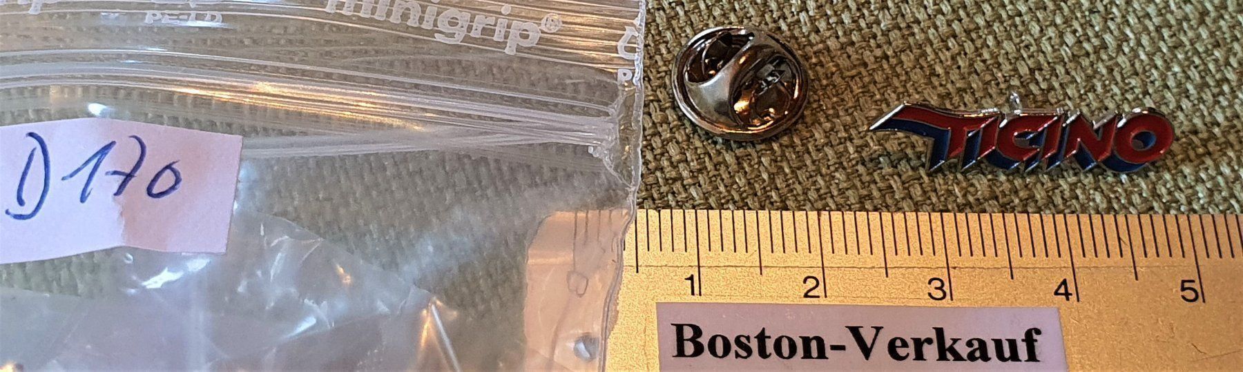 Placchette & Badge: D170 - Pin Ticino  Tessin Logo Schweiz – Usato da Reinach BL venduto da Boston-Verkauf 2