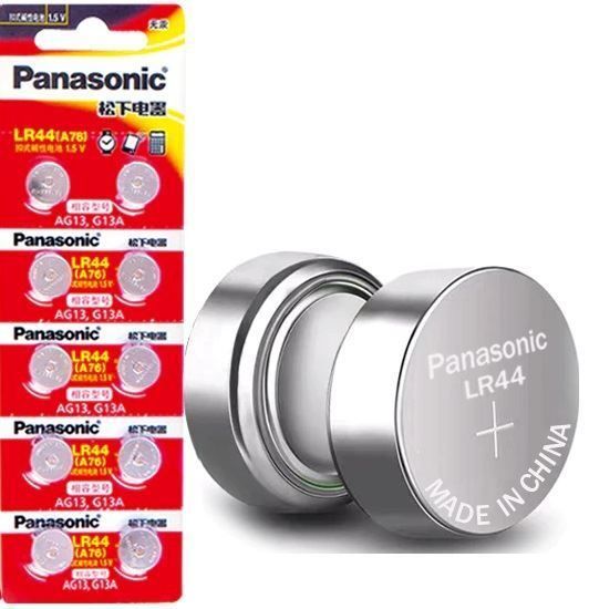 Panasonic LR44 LR 44 A76 AG13 1,5 V Knop (Neu und originalverpackt) in ...