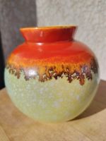 Kunst Keramik Annaburg Erika Vase boule en céramique orange 