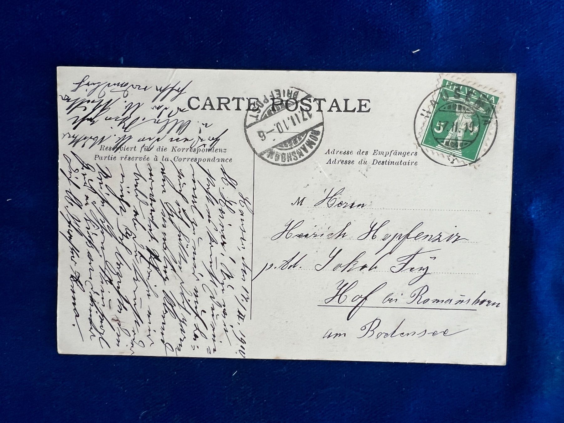 Cartoline postali: Alte Ansichtskarte Hausen a./A. um 1905 – Usato da Hermetschwil-Staffeln venduto da militaria-schweiz 1