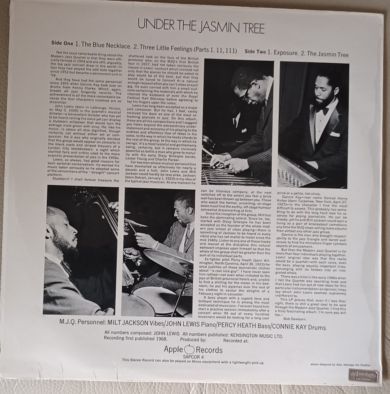 Dischi in vinile: THE MODERN JAZZ QUARTET - UNDER THE JASMIN TREE 1968 – Usato da Hägendorf venduto da Plattenhardt 1