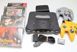 N64 Konsole mit Spielen in OVP