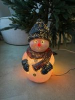 Weihnachtsdeko: Lustiger Schneemann / Indoor Lichtfigur