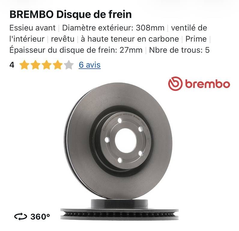 Alle Autoersatzteile: Disques de frein Tesla  – Gebraucht aus Grand-Lancy von Limane 3