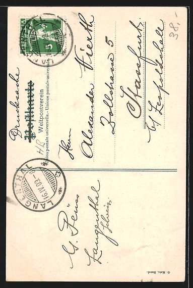 Cartoline postali: Langenthal, Hotel Bären, Marktgasse, Wi – Usato da Berlin venduto da bartko-reher 1