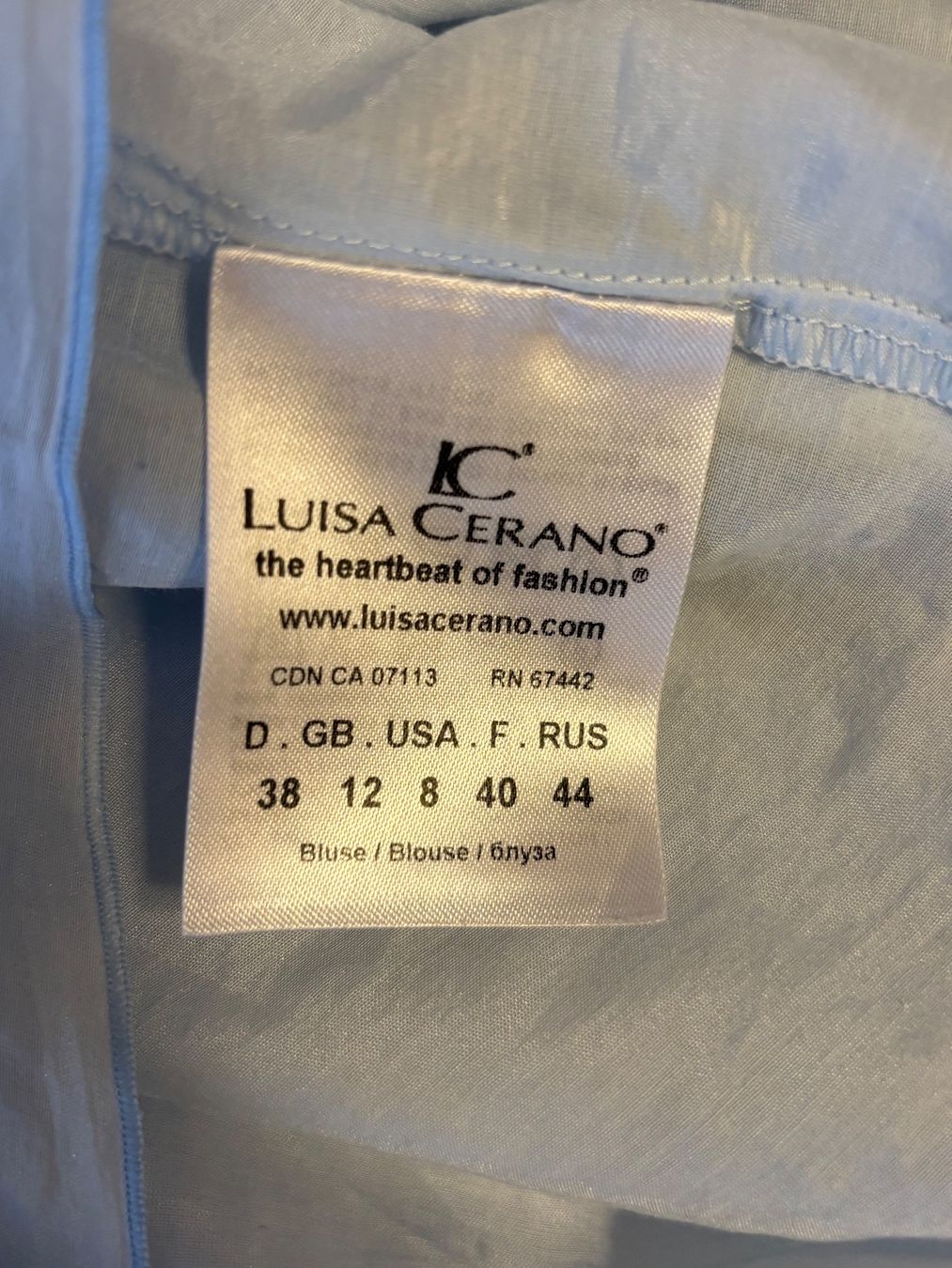 Luisa Cerano Blusen: Luisa Cerano Bluse Baumwolle/Seide – Gebraucht aus St. Margrethen SG von dijanaO 6