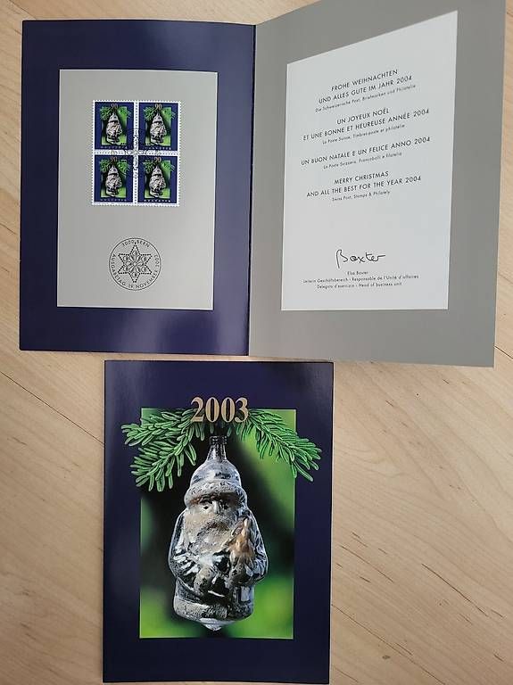 Alle Briefmarken: Weihnachtsmarke Schweizerische Post (1999-2006) – Neu und originalverpackt aus Muttenz von adr_ty6j 4