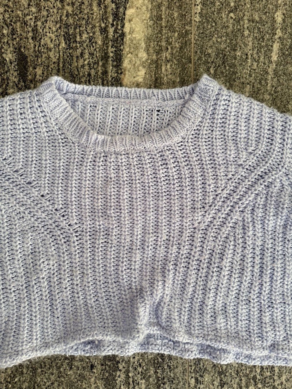 Maglioni & Felpe: Light blue womens cropped knit sweater – Usato da S. Vittore venduto da via_h2nb 1