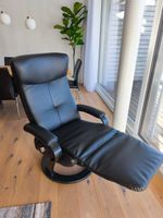 Schwarzer Relax Sessel – bequem und mechanisch verstellbar
