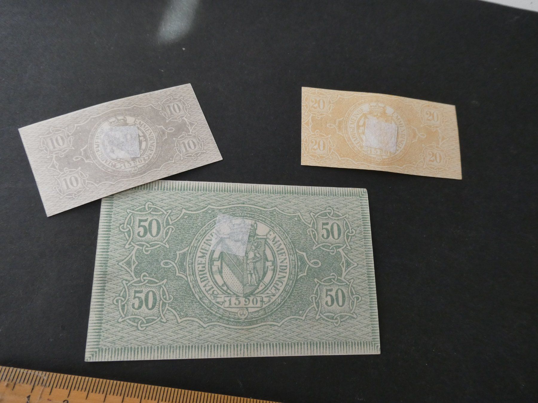Banknoten: Dt. Reich,  Emmendingen  - Notgeldscheine – Gebraucht aus Hinterforst von Rohusri 1