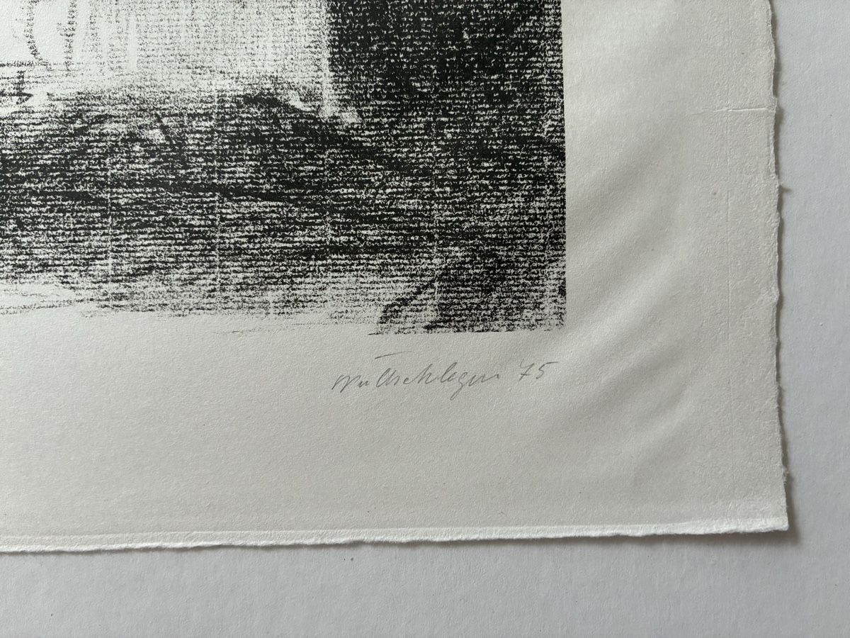 Arts picturaux & lithographies: Hans Wullschleger, limitierte Lithographie – D'occasion à Zürich par 718zzQk99 1