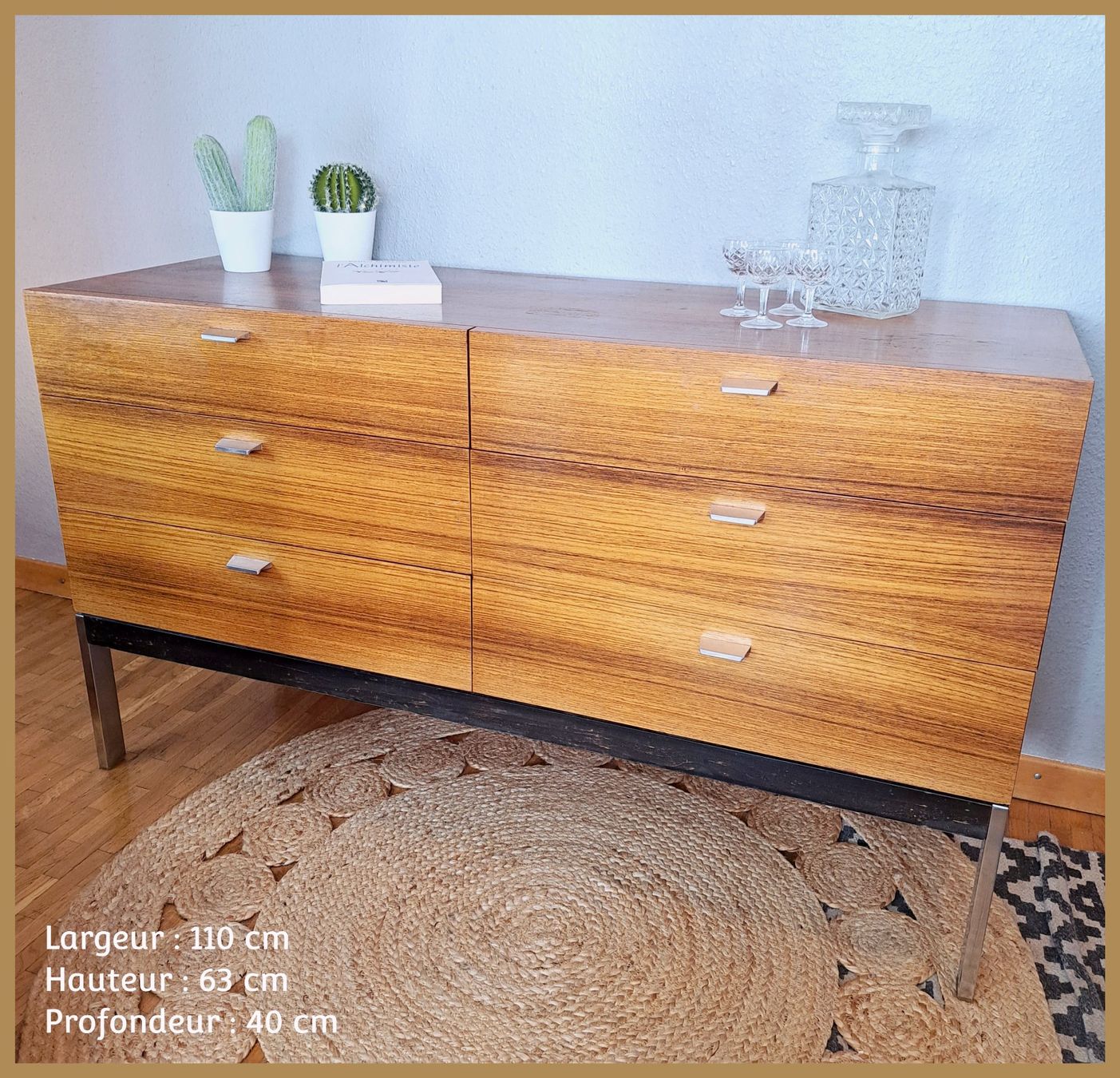 Cassettiere: Enfilade Scandinave, Vintage, Sideboard, Commode, 1960 – Usato da Petit-Lancy venduto da ChezBerti 1