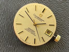 Omega Werk Automatic Chronometer Zifferblatt 18k Gelbgold