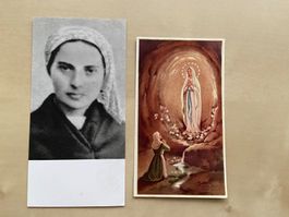 Heilige Bernadette Lourdes Bildchen