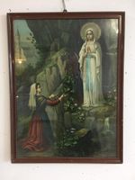 Antikes Bild mit Rahmen     Lourdes „