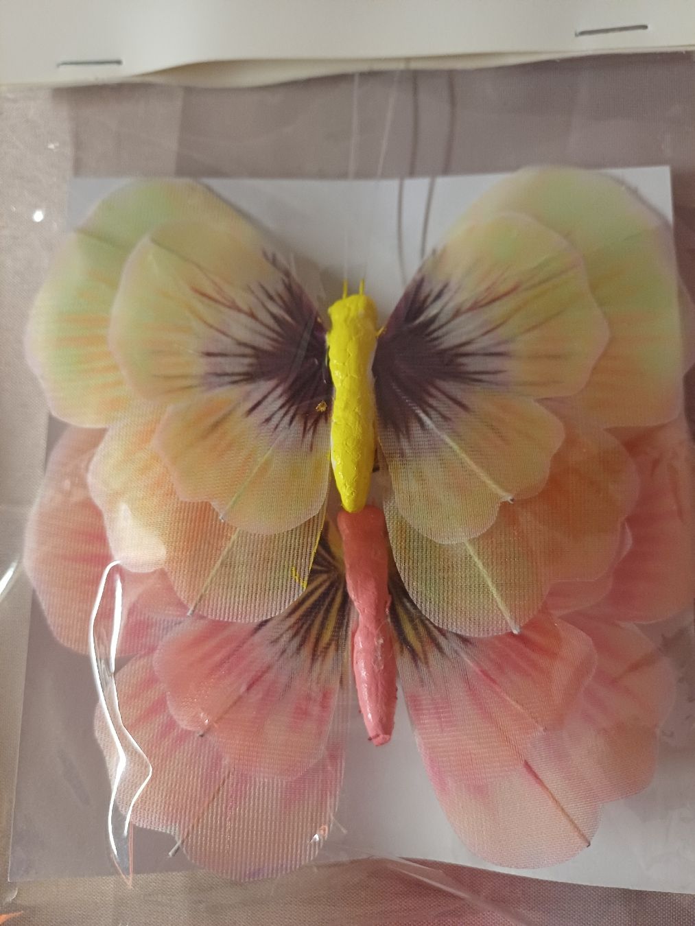 Tutte le decorazioni: neu: 6x bunte Schmetterlinge Deko mit Clips – Nuovo e nell'imballaggio originale da Nassen venduto da verrueckt 1