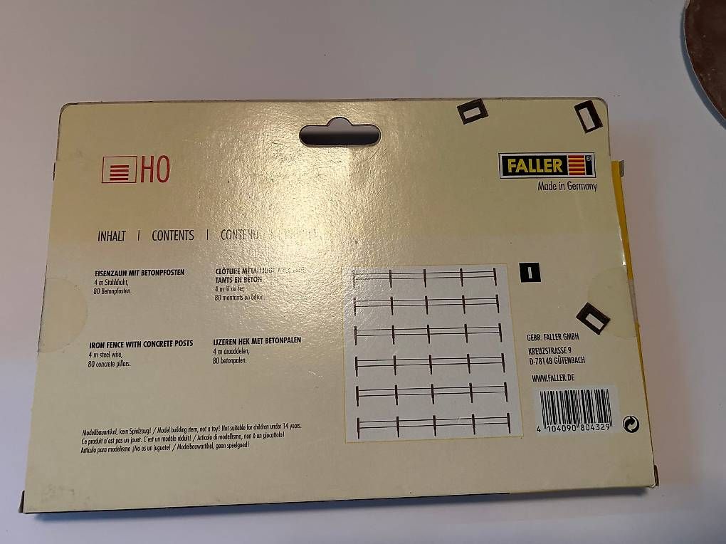 Modellini di ferrovie: Faller - Eisenzaun – Nuovo e nell'imballaggio originale da Brugg AG venduto da FlowerStreet 1