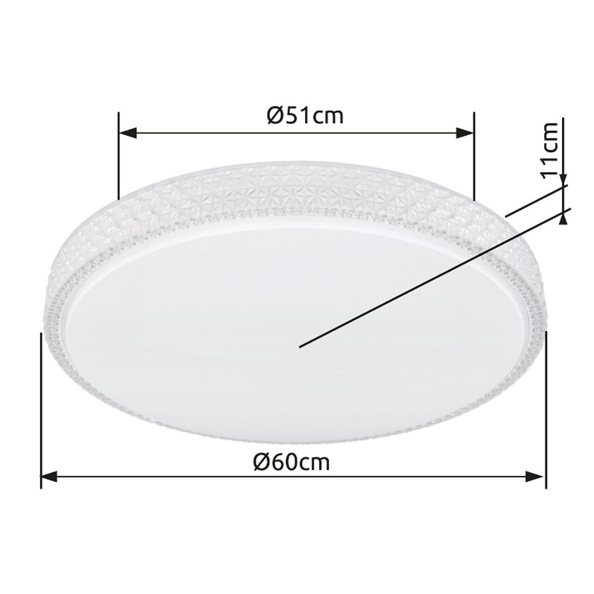 Lampadari & plafoniere: LED Deckenleuchte, Dimmer, CCT, 60 cm Ø – Nuovo (secondo la descrizione) da Kreuzlingen venduto da Smart-Light 8