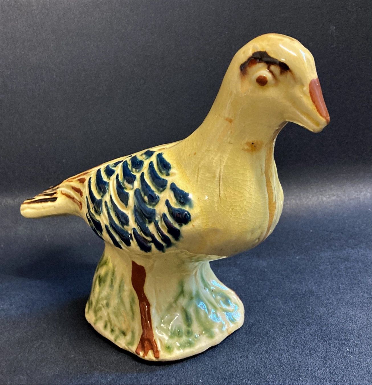 Figuren: Taube Figur Keramik handgemalt Tontaube – Gebraucht aus Wangen b. Olten von Buntgemischt