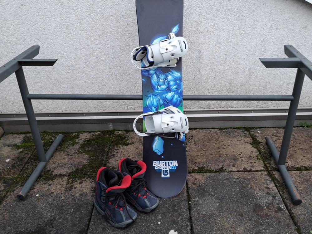 Burton Chopper 121 Snowboard mit Bindungen Schuhe Acheter sur