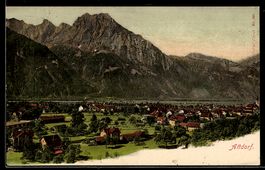 AK Altdorf, Ortsansicht mit Bergen