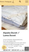 Alpaka/Schafwollduvet 200×210